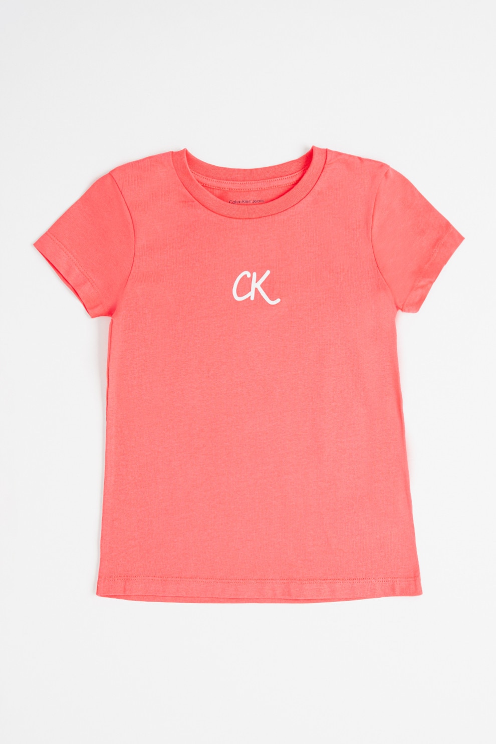 CALVIN KLEIN, Tricou slim fit de bumbac, Fucsia, 140 CM