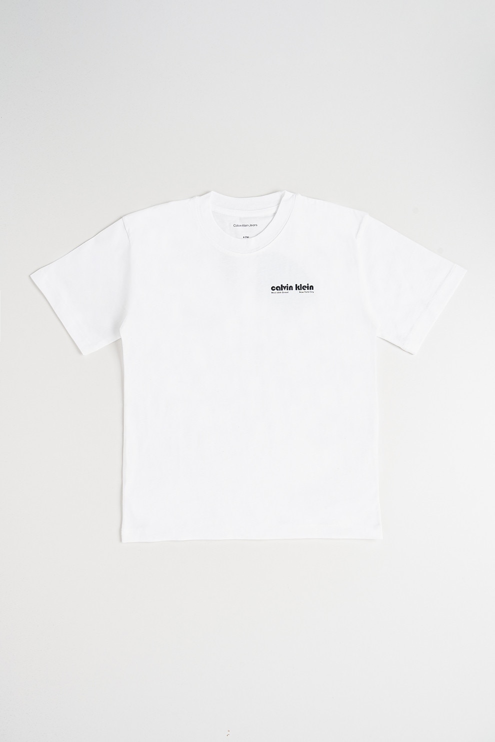 CALVIN KLEIN, Tricou din bumbac cu logo supradimensionat, Rosu, Alb optic, Albastru, 164 CM
