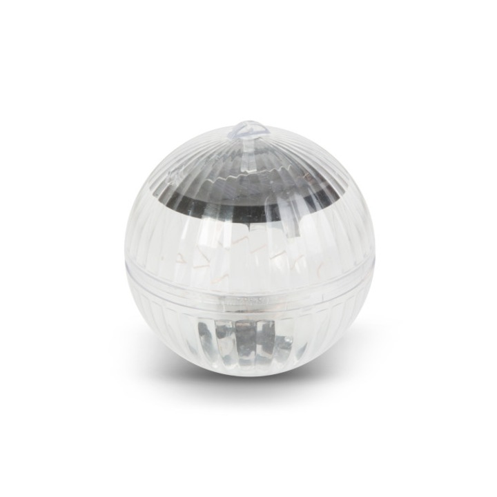 Napelemes gömblámpa, medencedekoráció, RGB LED, 10 cm