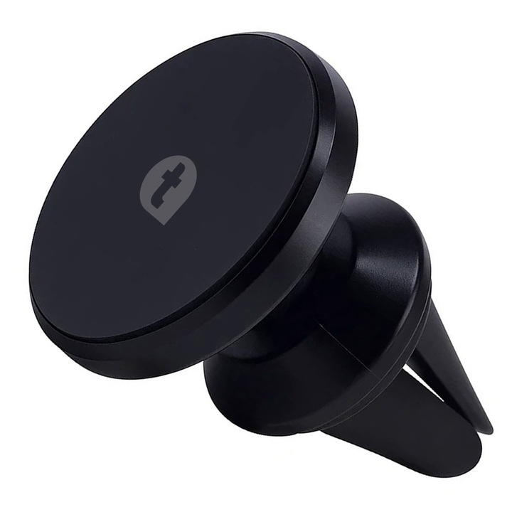 telefonultau® CH-117 univerzális autós telefontartó, mágneses, 360 fokban forgatható, szellőzőrácsra rögzíthető, okostelefon-kompatibilis, fekete