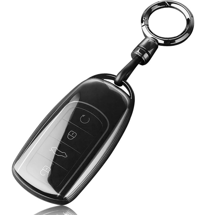 Калъф за ключ Chery TPU Key Fob Cover за Chery Jaecoo J7 J8 J9 Tiggo 8 Pro Tiggo 8plus 5 Plus 7pro Tiggo 7 Pro Max Omoda 5 C5, Аксесоари с ключодържатели, Интелигентен протектор за ключ, TPU калъф за кола с 4 бутона