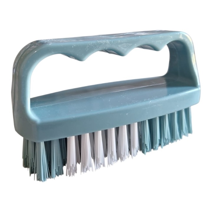 Perie pentru spalat unghii verde, 9.7x4.9x9.5