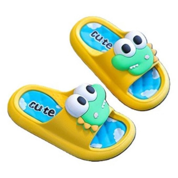 儿童拖鞋, Verde/Galben/Albastru, 32-33 EU