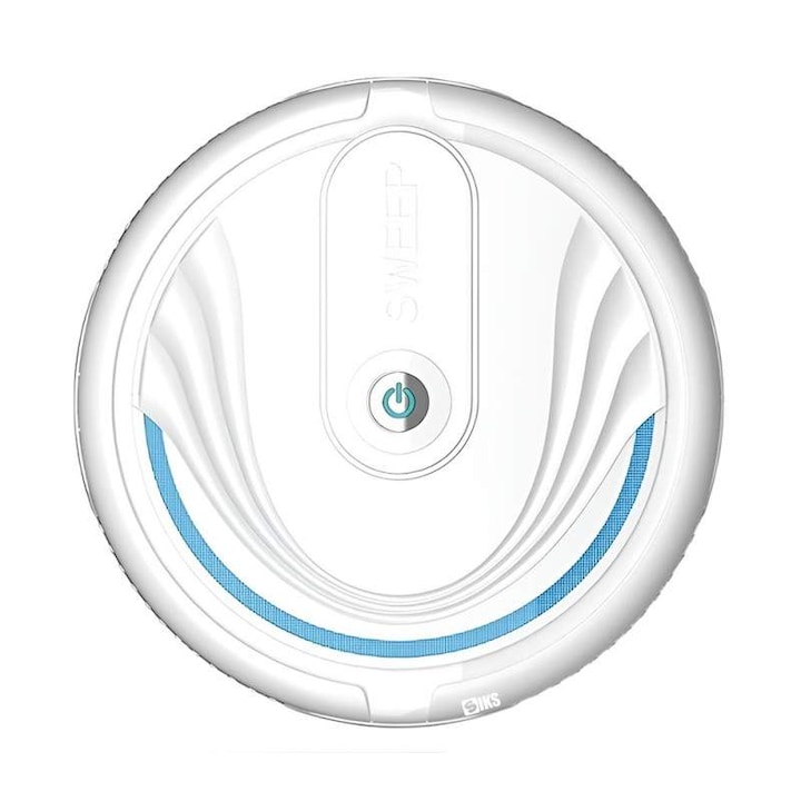 Aspirator robot SIKS, curățare inteligentă, design compact, alb, capacitate colectare 1l