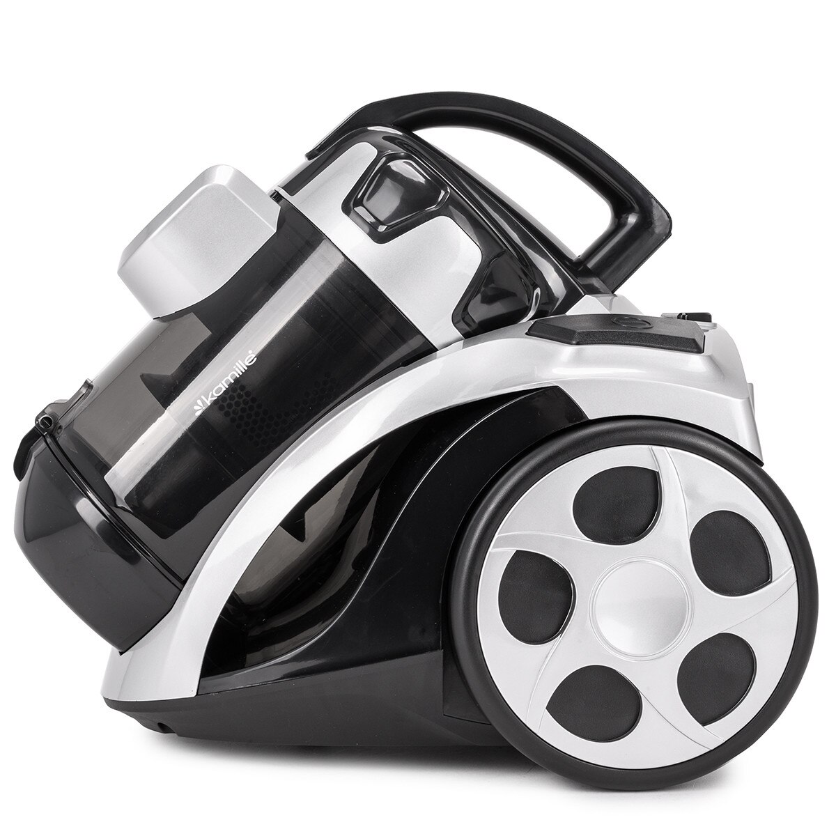 Aspirator cu Fir, Fara Sac KAMILLE, Puterea 800W, Accesorii, Filtru Hepa, Culoare Gri
