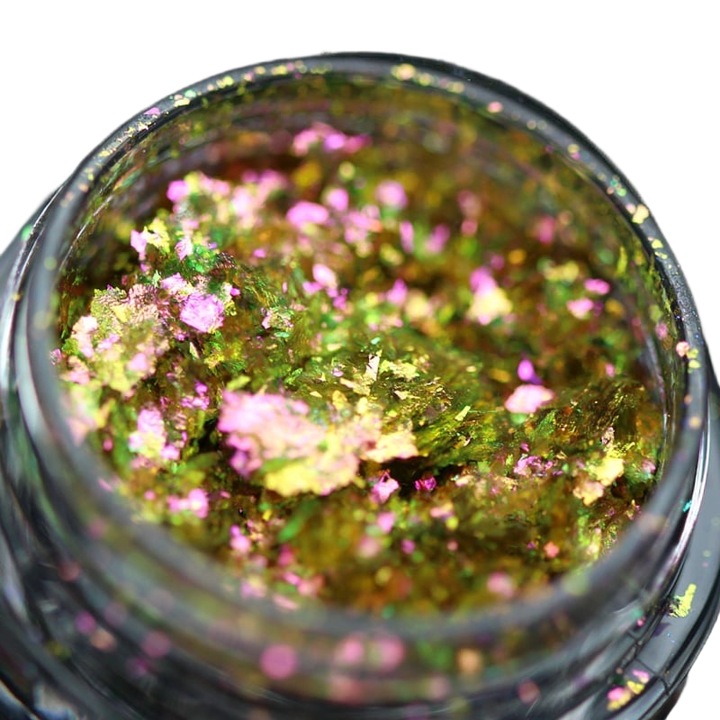 Pigmentpelyhek, KAJOL Beauty, PK121, zöld-rózsa-bronz, fényes