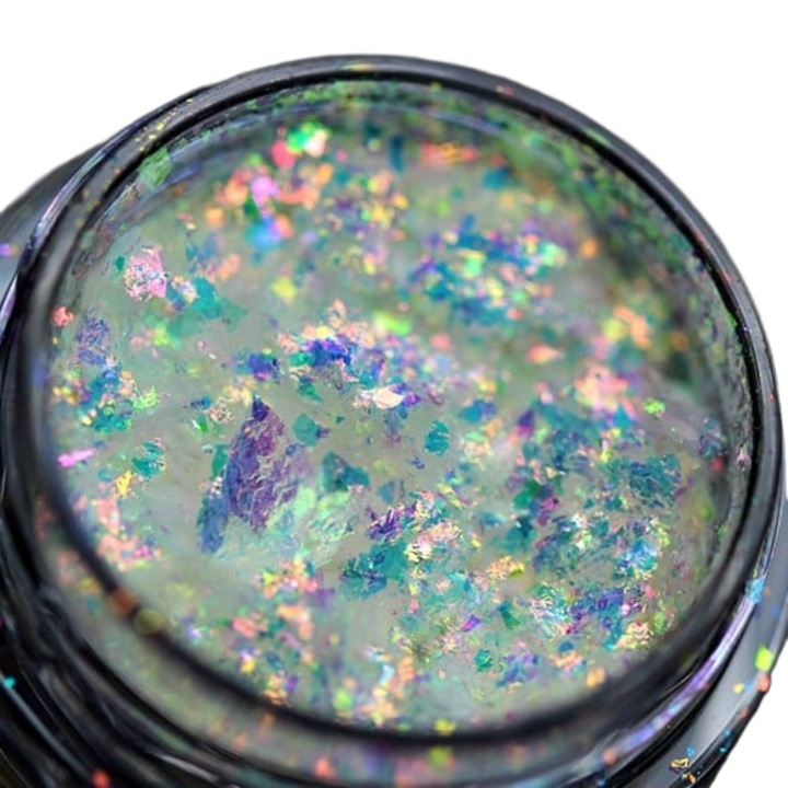 KAJOL Beauty PK119 pigmentpelyhek, áttetsző, pezsgős-rózsaszín-zöld-kék irizáló árnyalatokkal, 10g