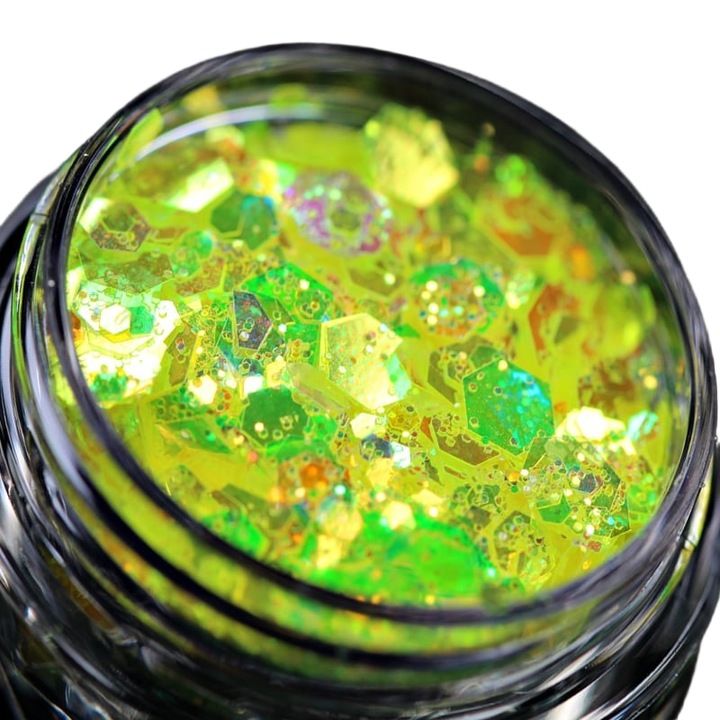 KAJOL Beauty sminkcsillámpor, világoszöld, 1g, fényes