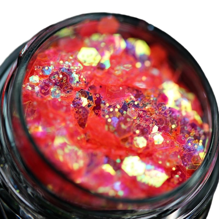 Kozmetikai sminkcsillám KAJOL Beauty, 1g, fényes, piros