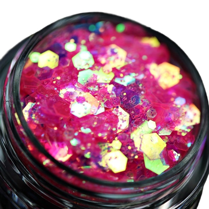 KAJOL Beauty cukorrózsaszín csillámos pigment, 1g, csillogó púder