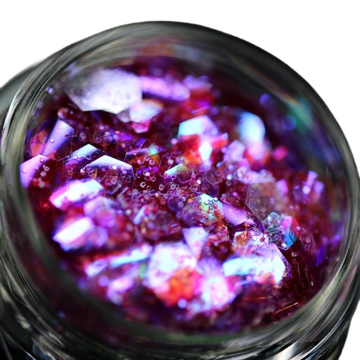 Kozmetikai csillámpor PK135 KAJOL Beauty, csillogó púder, lila, 1g