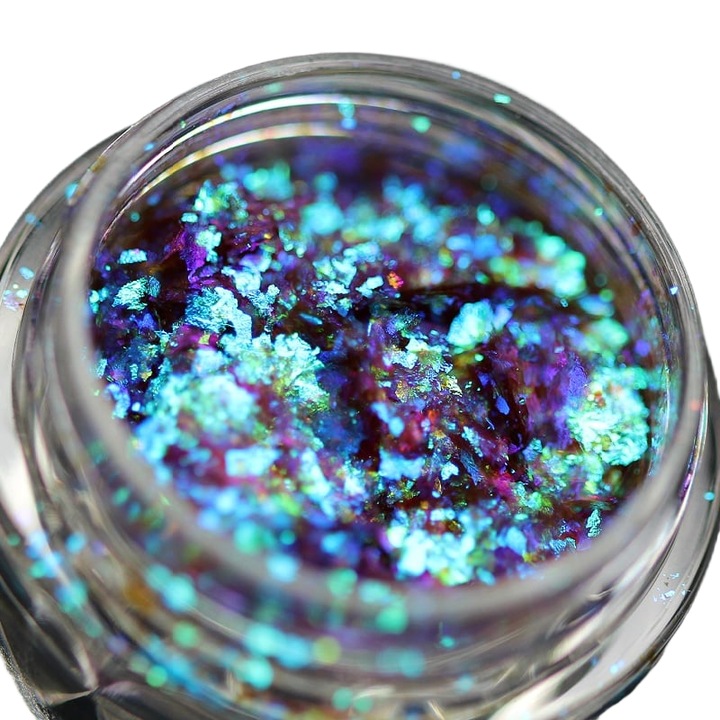 KAJOL Beauty PK123 pigmentpelyhek, türkiz, fényes