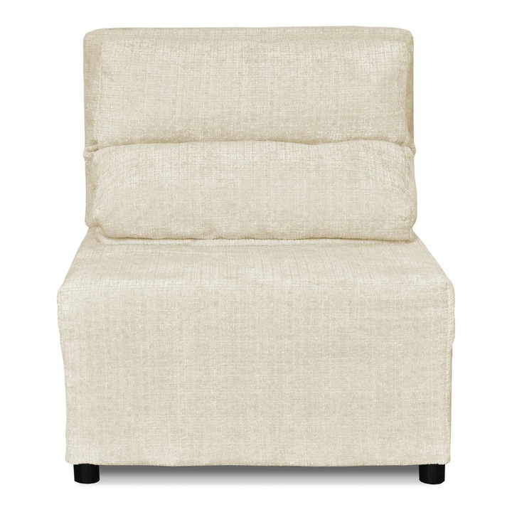 Fotoliu extensibil, model Kimo R, Family Meble, Functie de repaus, Lemn/Spuma/Velour, 80x72x88 cm, Bej