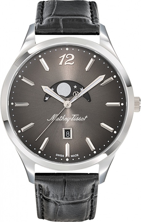 Ceas de barbati MATHEY-TISSOT H411LAN, clasic negru