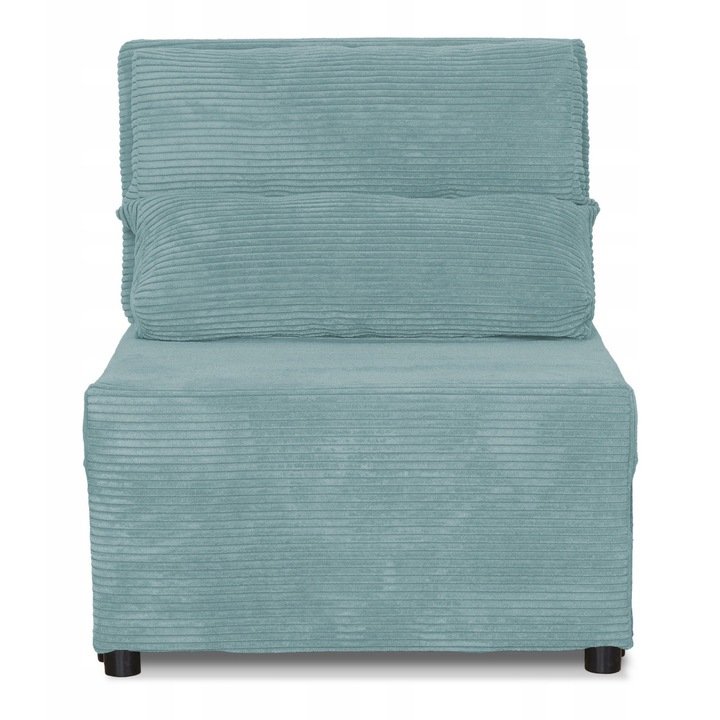 Fotoliu extensibil Kimo, familie Meble, lemn/spuma/corduroy, menta, 80x72x88cm