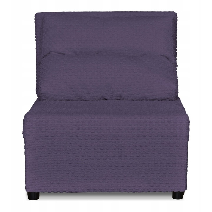 Kihúzható fotel, Kimo modell, Family Meble, Pihenő funkció, Fa/Habanyag/Korduroy, 80x72x88 cm, Lila