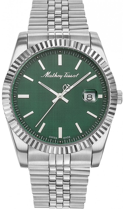 Ceas de dama Mathey Tissot H810AV, mecanism Quartz, otel, verde