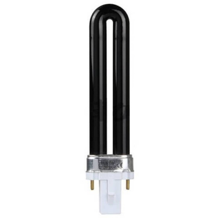 Lampa ultravioleta PL, UV, detector de vapori, soclu G23, 220VAC, 9W, 167mm