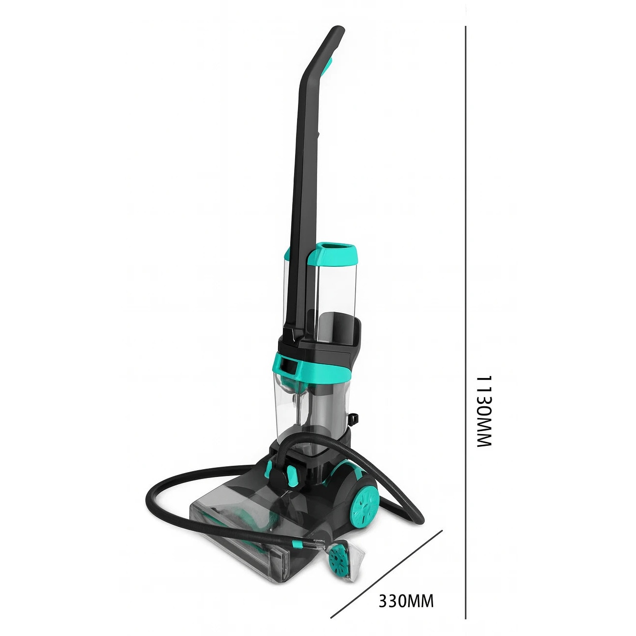 Aparat de Curatat Covoare HALEY HY-3916, 3600W, Rezervor Dublu, Incalzire Apa, Uscare Rapida, 7.2 kg, 2.1L / 1.6L Capacitate