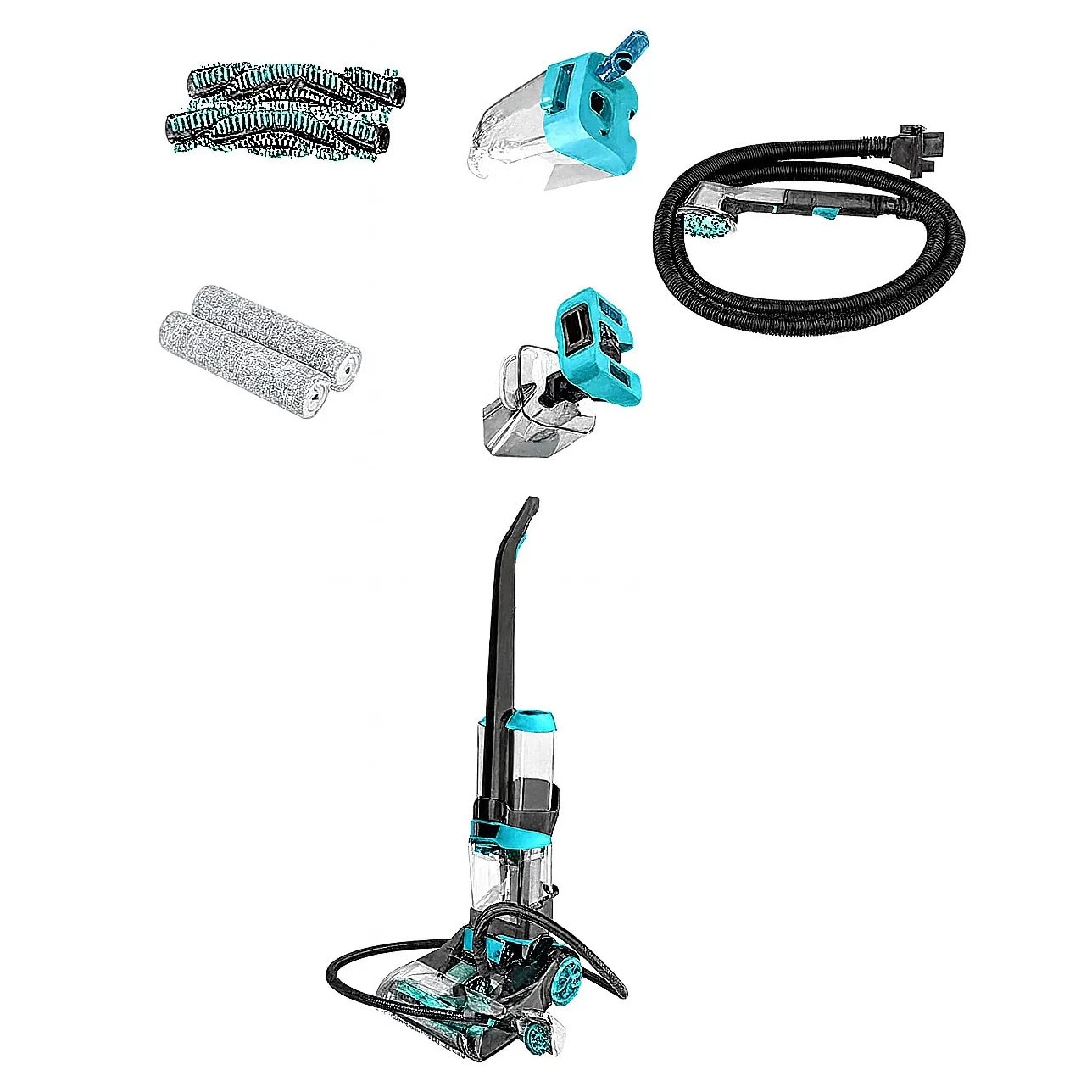 Aparat de Curatat Covoare HALEY HY-3916, 3600W, Rezervor Dublu, Incalzire Apa, Uscare Rapida, 7.2 kg, 2.1L / 1.6L Capacitate