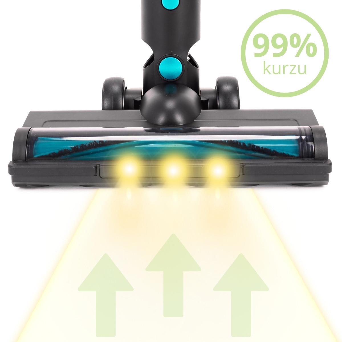 Aspirator Vertical 3 in 1 Kamille KM6901, Fara Fir, 135W, 45 min Autonomie, Lumina detectoare Praf, Filtru HEPA, Acumulator 22.2V