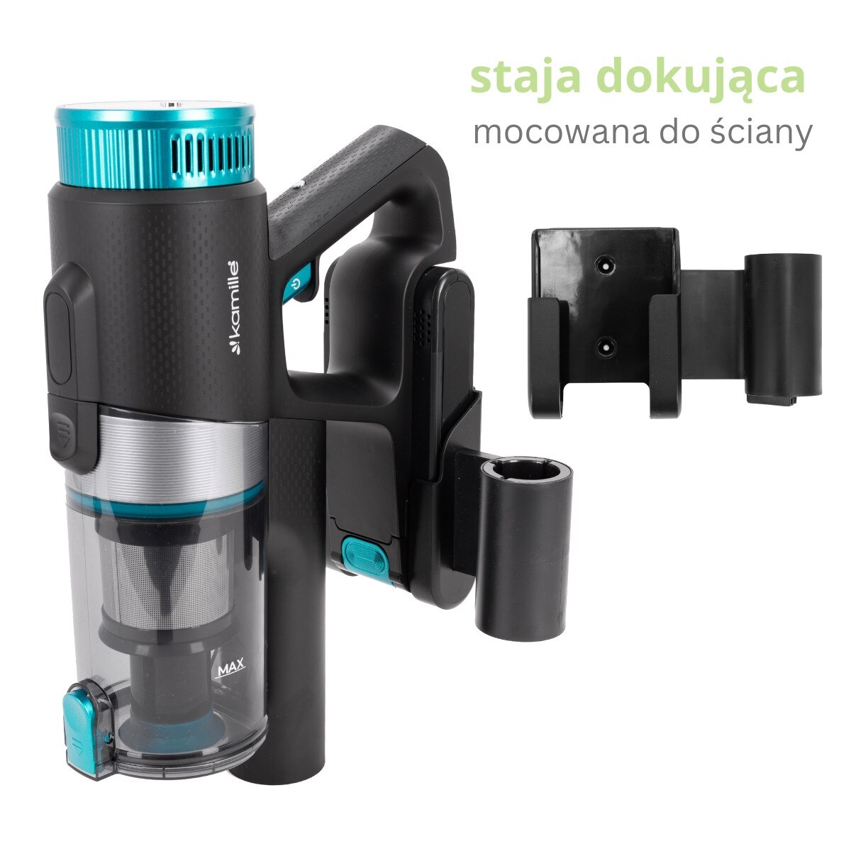 Aspirator Vertical 3 in 1 Kamille KM6901, Fara Fir, 135W, 45 min Autonomie, Lumina detectoare Praf, Filtru HEPA, Acumulator 22.2V