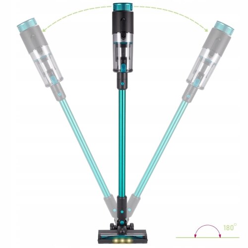 Aspirator Vertical 3 in 1 Kamille KM6901, Fara Fir, 135W, 45 min Autonomie, Lumina detectoare Praf, Filtru HEPA, Acumulator 22.2V