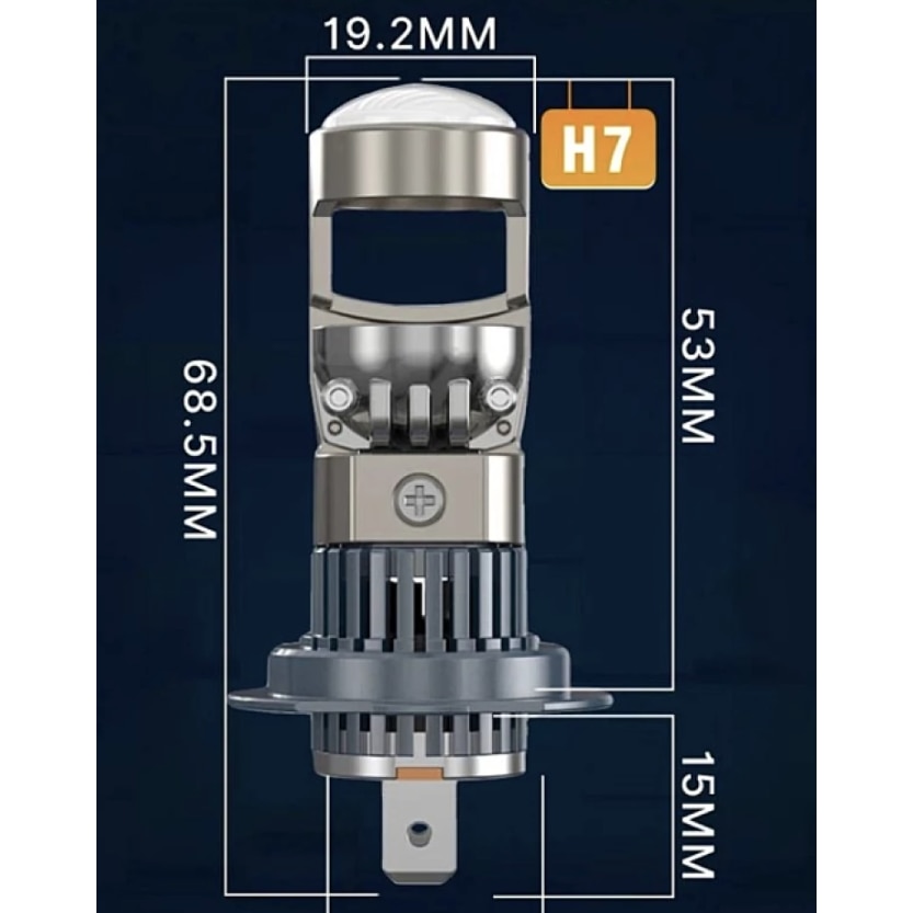 H⑦-2 Set 2 becuri auto LED H7 K88 lupa 280W/set 12V 28000lm - eMAG.ro