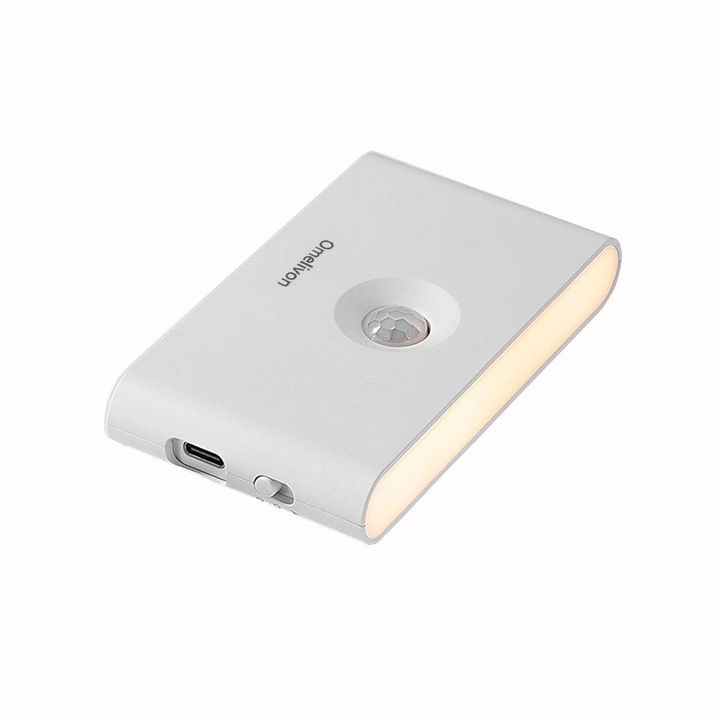 Lampa de veghe Omelivon®, cu senzor inteligent, cu magnet, pentru uz casnic, 300 mAh, 0,2 W, lumina calda