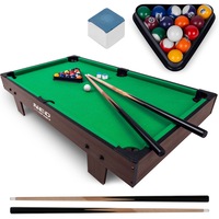 Masa de biliard compacta, model NS-806, set cu 2 kije, 16 bile, 2 creturi, 92x52x19cm, multicolor