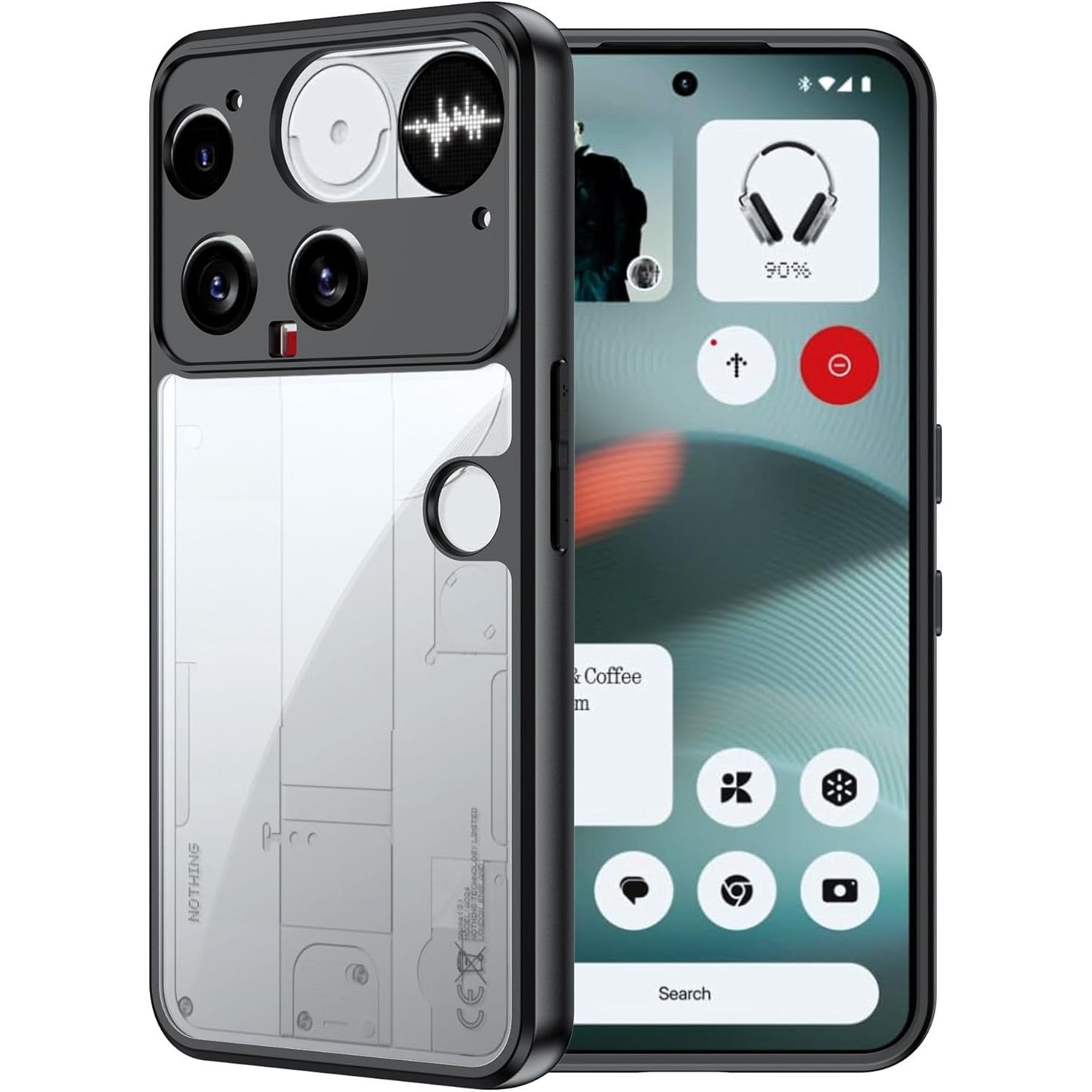 Husa pentru Nothing Phone 3, Material PC Premium, Protectie Completa, Rezistenta la Zgarieturi, Antialunecare, Transparenta