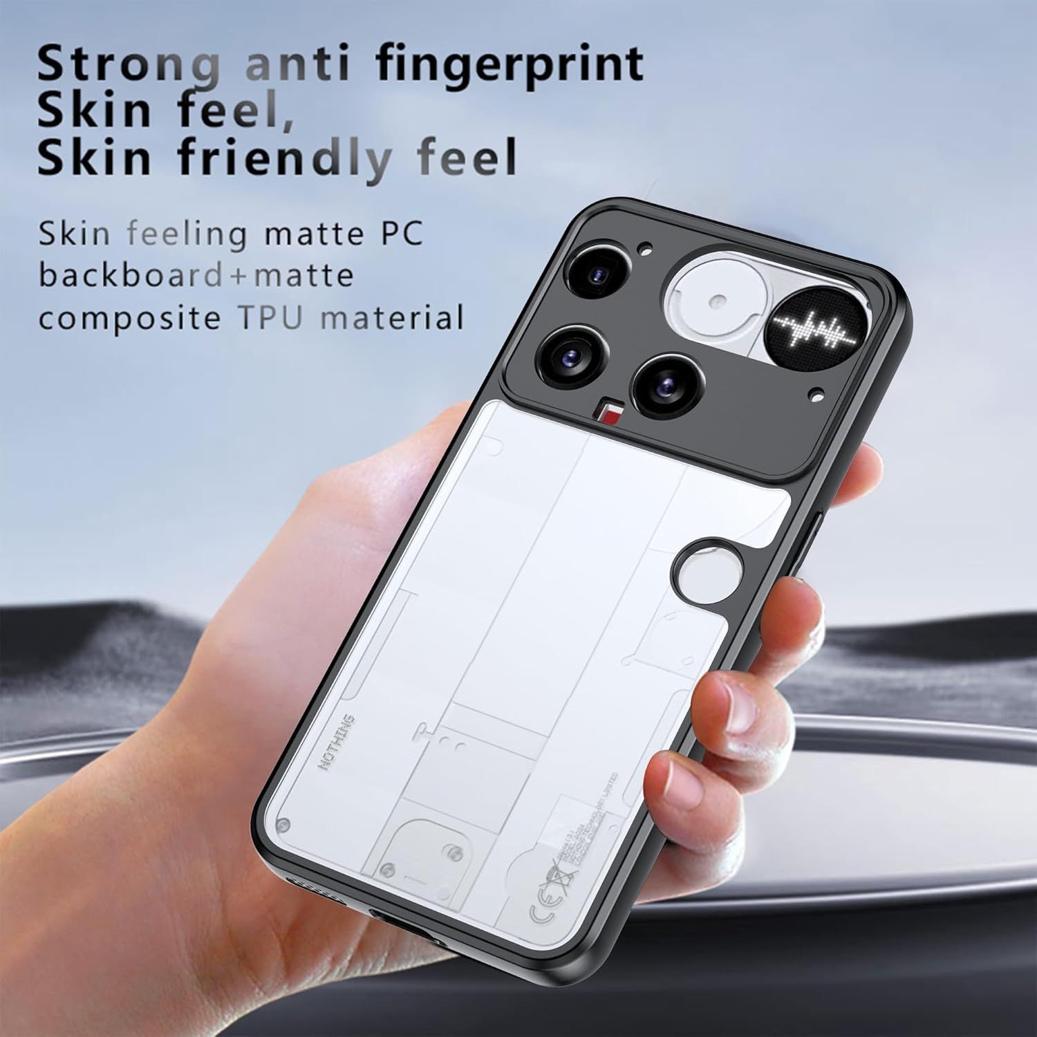 Husa pentru Nothing Phone 3, Material PC Premium, Protectie Completa, Rezistenta la Zgarieturi, Antialunecare, Transparenta