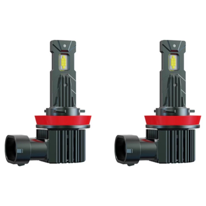 Set 2 becuri auto LED mini H11 K13 model 3570 de 150W 19000 lumeni 6000k