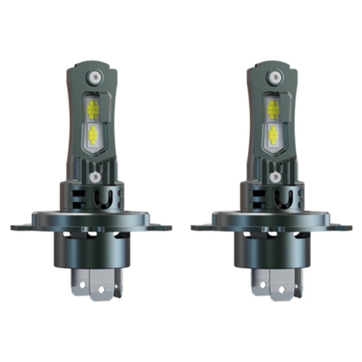 Set 2 becuri auto LED Ruan H4 150W 19000 lumeni 6000K, montaj usor plug & play