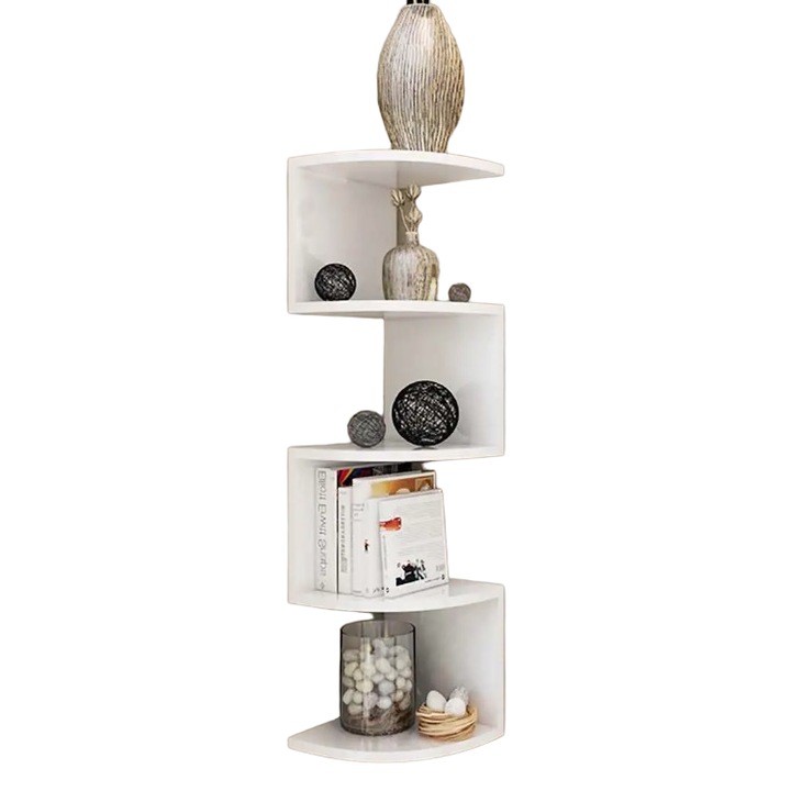 Ъглова мебел с 5 рафта 20 x 20 x 82 см