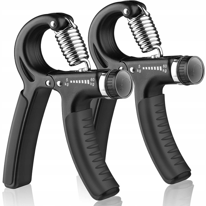 GRIPPER PENTRU EXERCITII DE MAINI CU REGLARE 5-60 kg -- 2 BUCATI