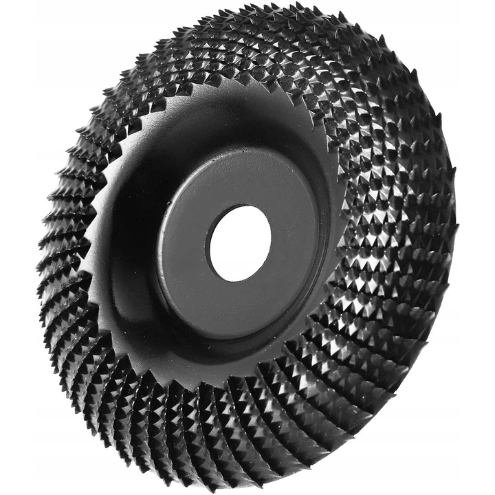 125 mm-es csiszolókorong, konvex forma, fa csiszolásához, fekete, standard rögzítés