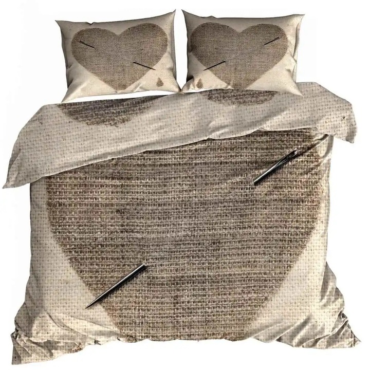 3D ágynemű, Galeria Poscieli, UTKANE SERCE, 160x200cm, 2x 70x80cm, többszínű