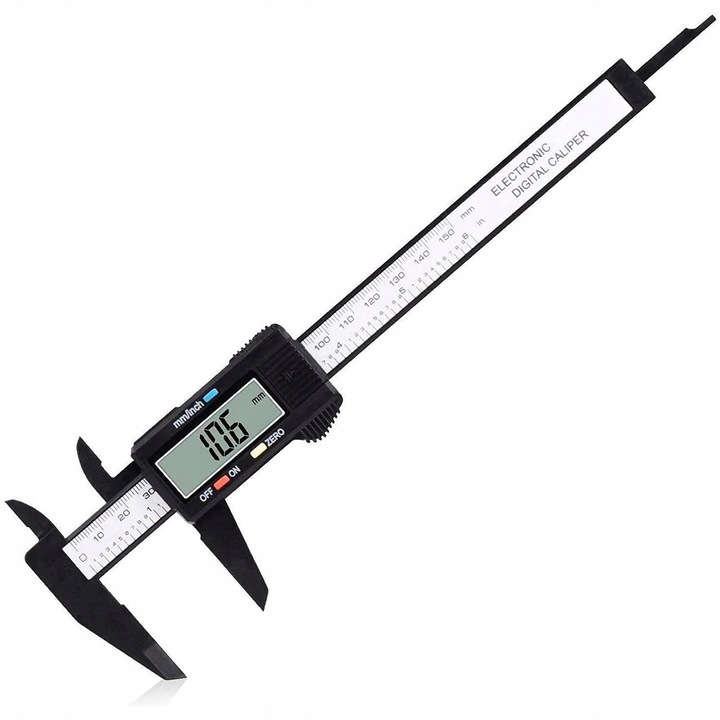 Електронни шублери Nela-Styl, 150 мм, LCD, 0,1 мм, с включена батерия