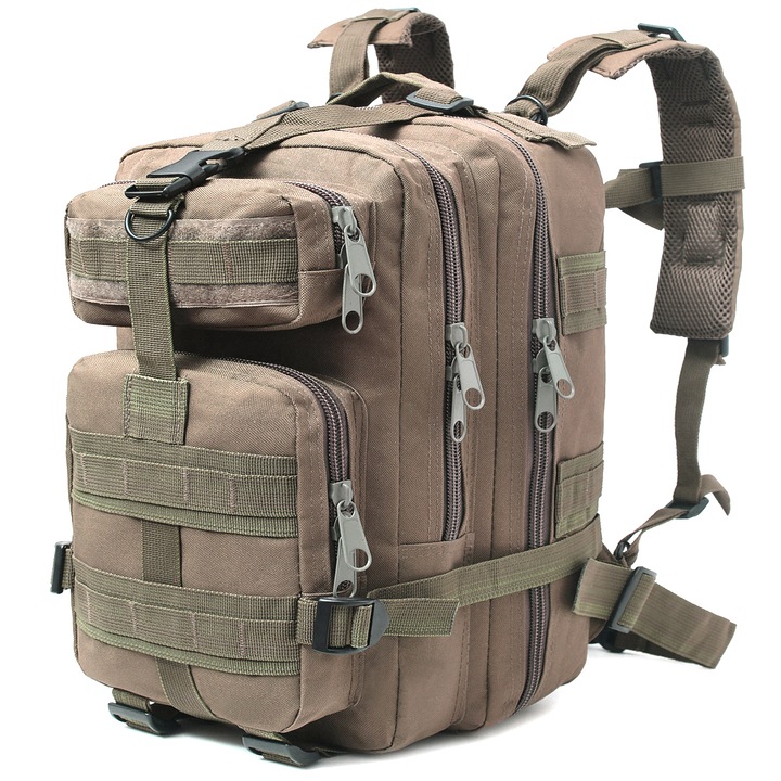 Rucsac tactic Nela-Styl 35L, multicolor, cu compartimente multiple, impermeabil