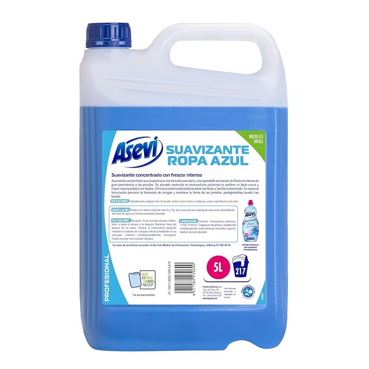 Asevi Balsam rufe concentrat Ropa Azul, 5 litri (217 spalari)