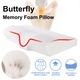 Perna ortopedica pentru dormit, Suness, Perna din spuma cu memorie spatiala, Fluture, ergonomic, revenire lenta, Confortabil, respirabil, sanatos si non-toxic, Husa lavabila, Ideala pentru dormitul lateral, spate sau stomac