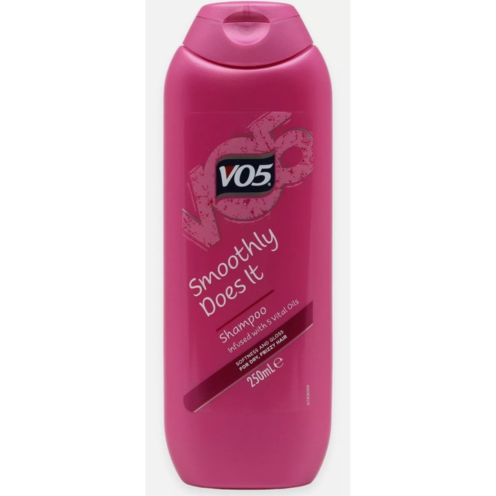 Sampon par uscat VO5 Smoothly Does It, 250 ml, uleiuri esentiale, anti-frizz