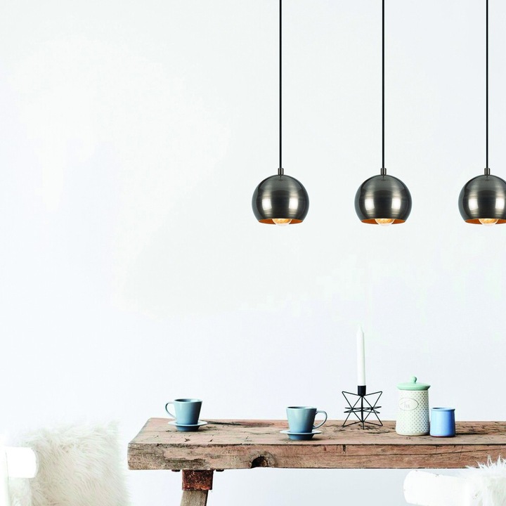 Lustra Berceste 241-S1 Gri Inchis