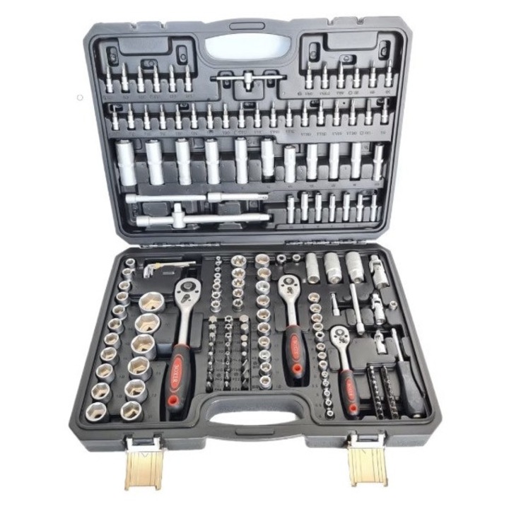 Trusa 172 Piese cu Chei clicket, Biti si Tubulare, Crom-Vanadium