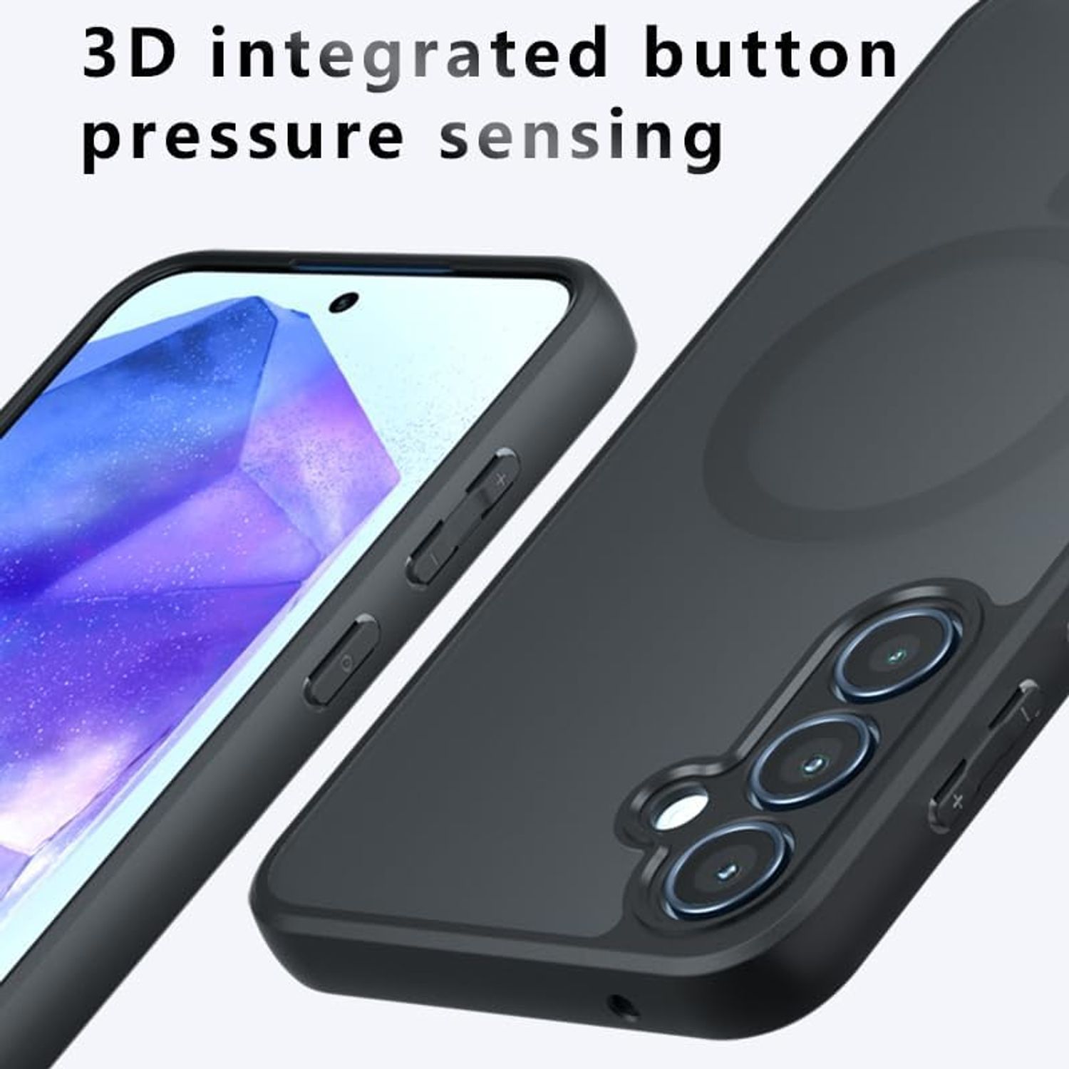 Husa Magnetica pentru OnePlus Nord 5, carcasa telefon rezistenta la socuri si cazaturi, negru