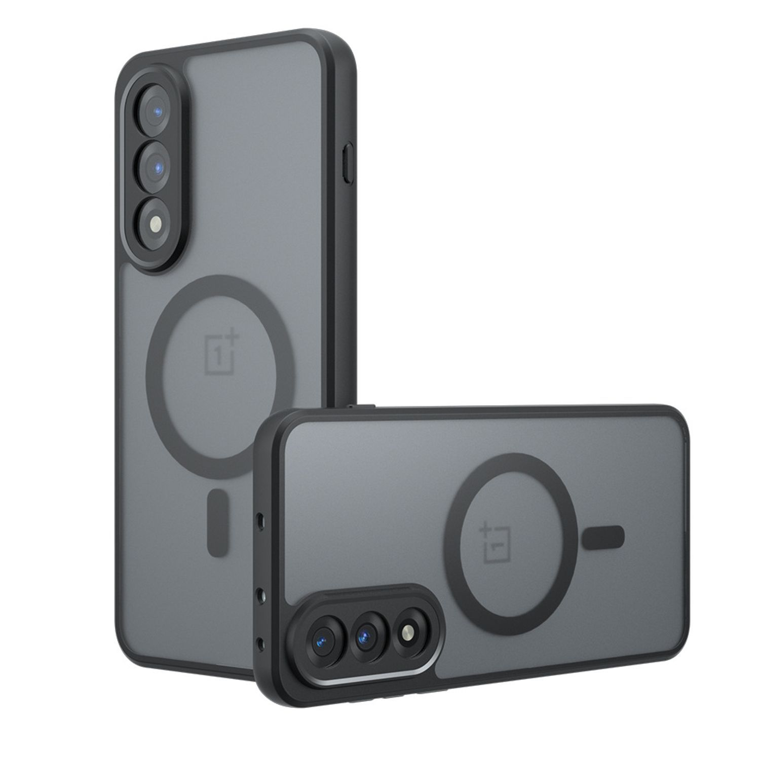 Husa Magnetica pentru OnePlus Nord 5, carcasa telefon rezistenta la socuri si cazaturi, negru