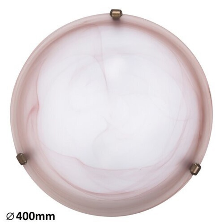 Rábalux, 3353, Alabastro, Плафон, тютюнев алабастър, IP20, E27K