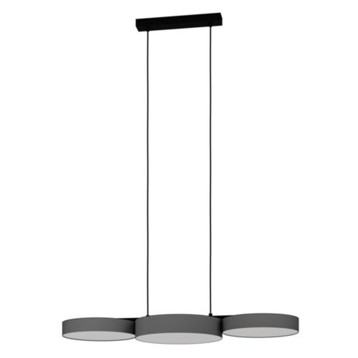 EGLO, 900856, BARBANO-Z, függeszték, 2700 K 6500 K, LED, 3X7,5W, Dimmelhető, IP20, szürke, fehér