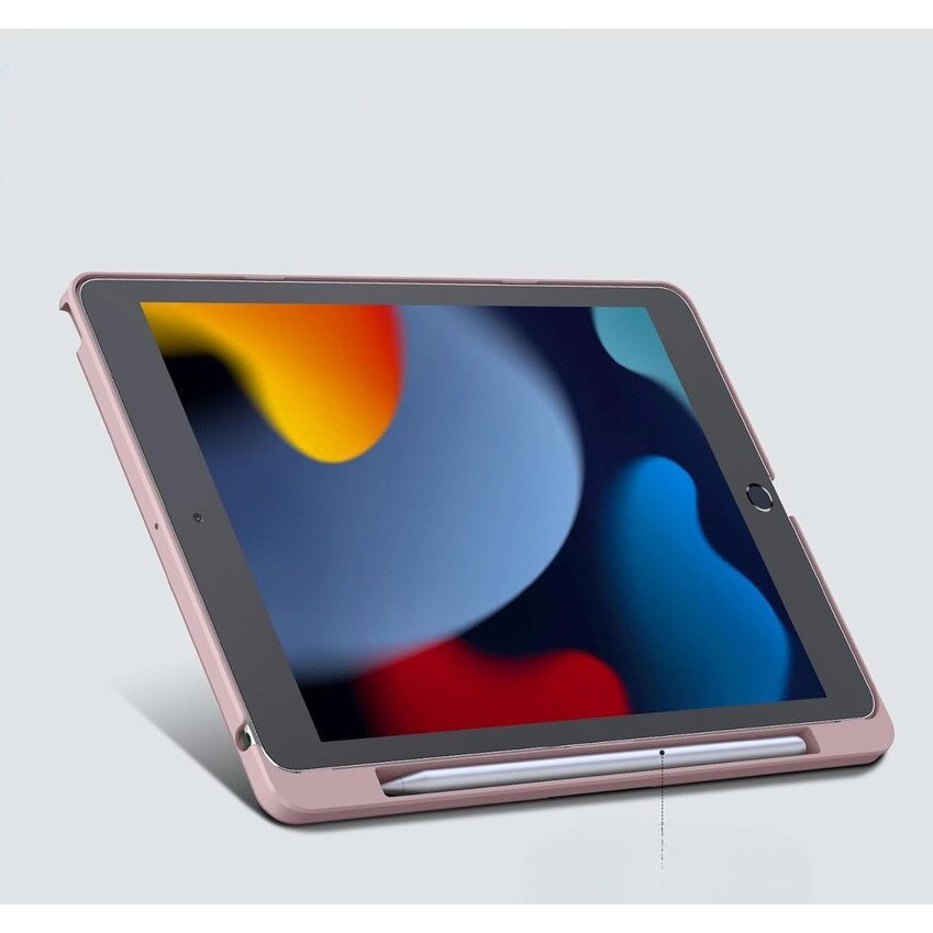 Husa cu tastatura pentru iPad 10.2", Dexnor, roz